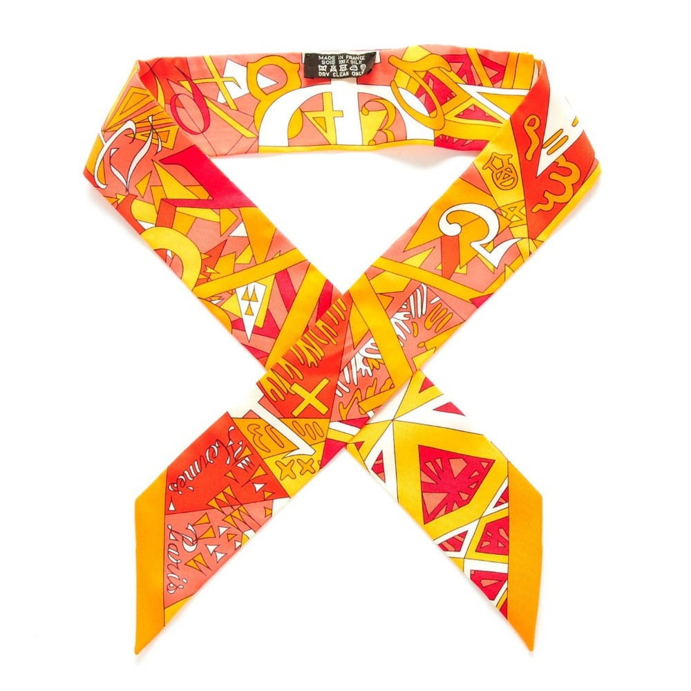 HERMES  Silk Le Nombre D'Or Twilly
